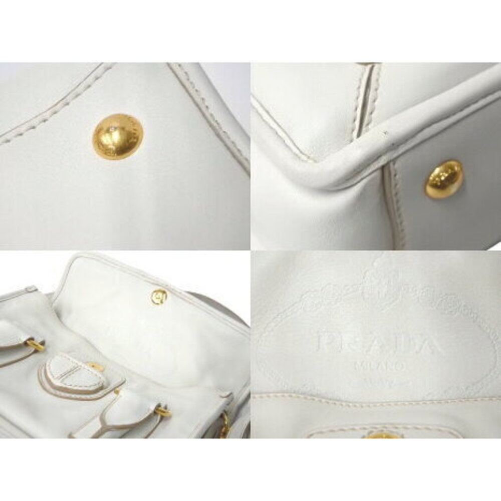 Prada handbag shoulder strap triangular logo plat… - image 7